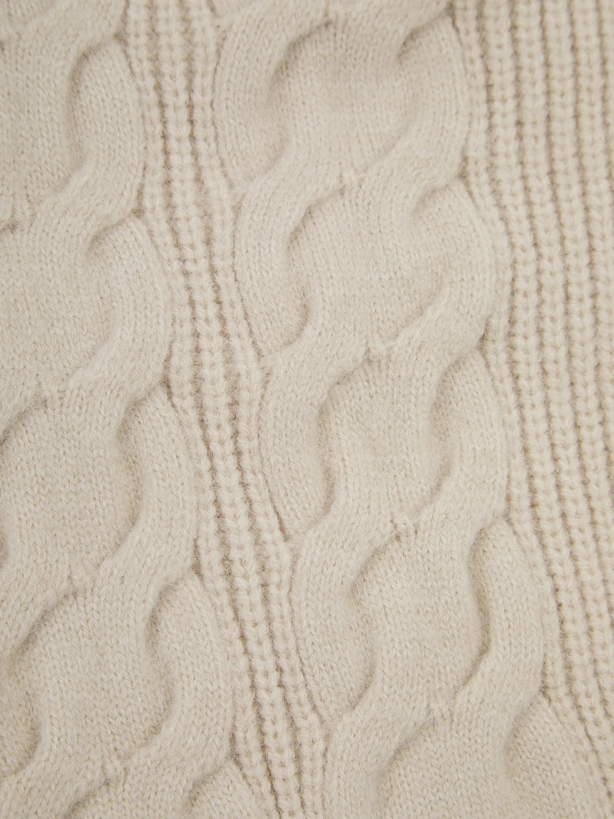 'MAISIE' CABLE KNIT MULTIWAY WEAR CARDIGAN OAT BEIGE - Image 13