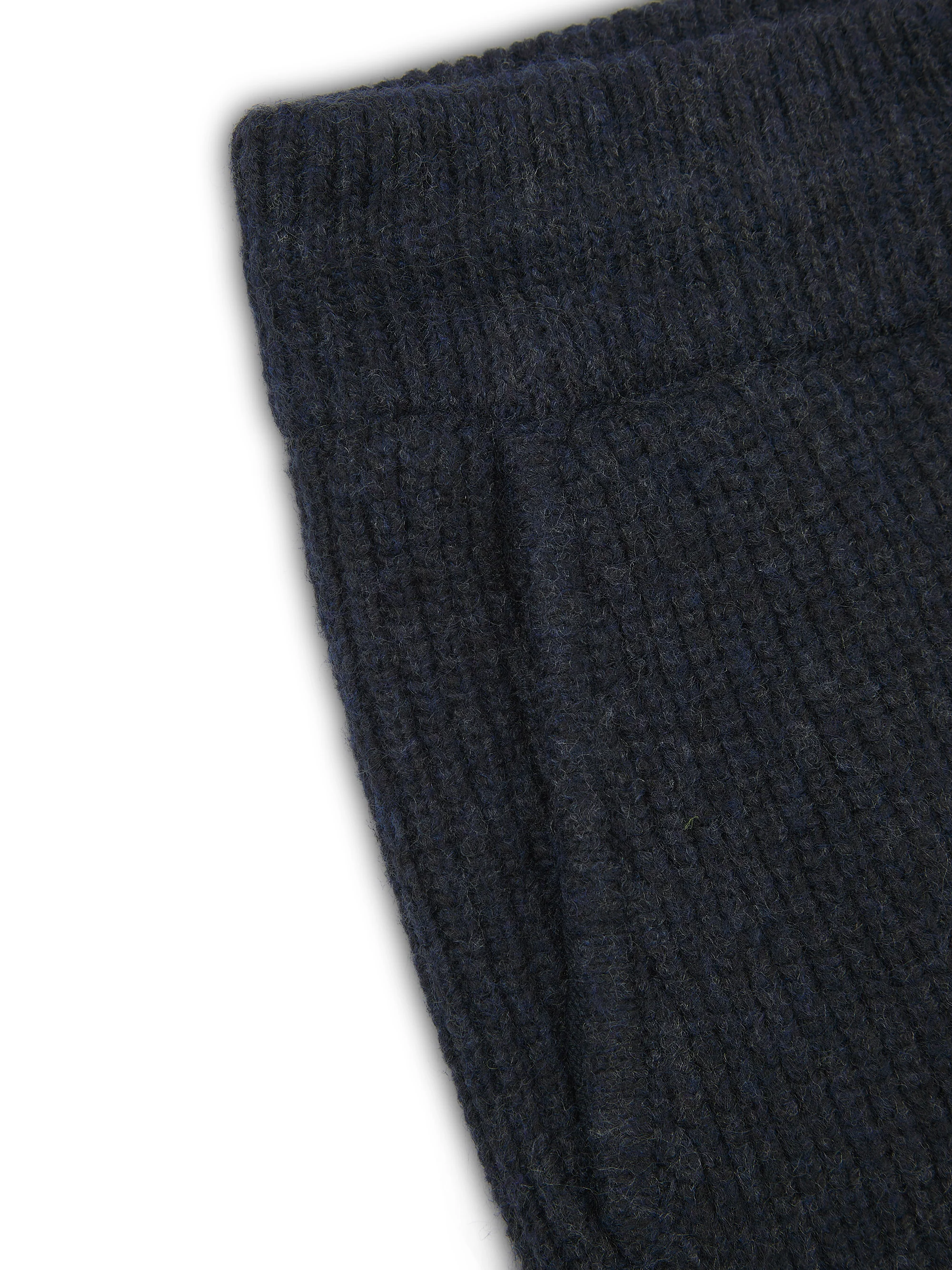 'CAMILLE' RIBBED DETAIL KNITTED WIDE LEG TROUSERS NAVY - Image 5