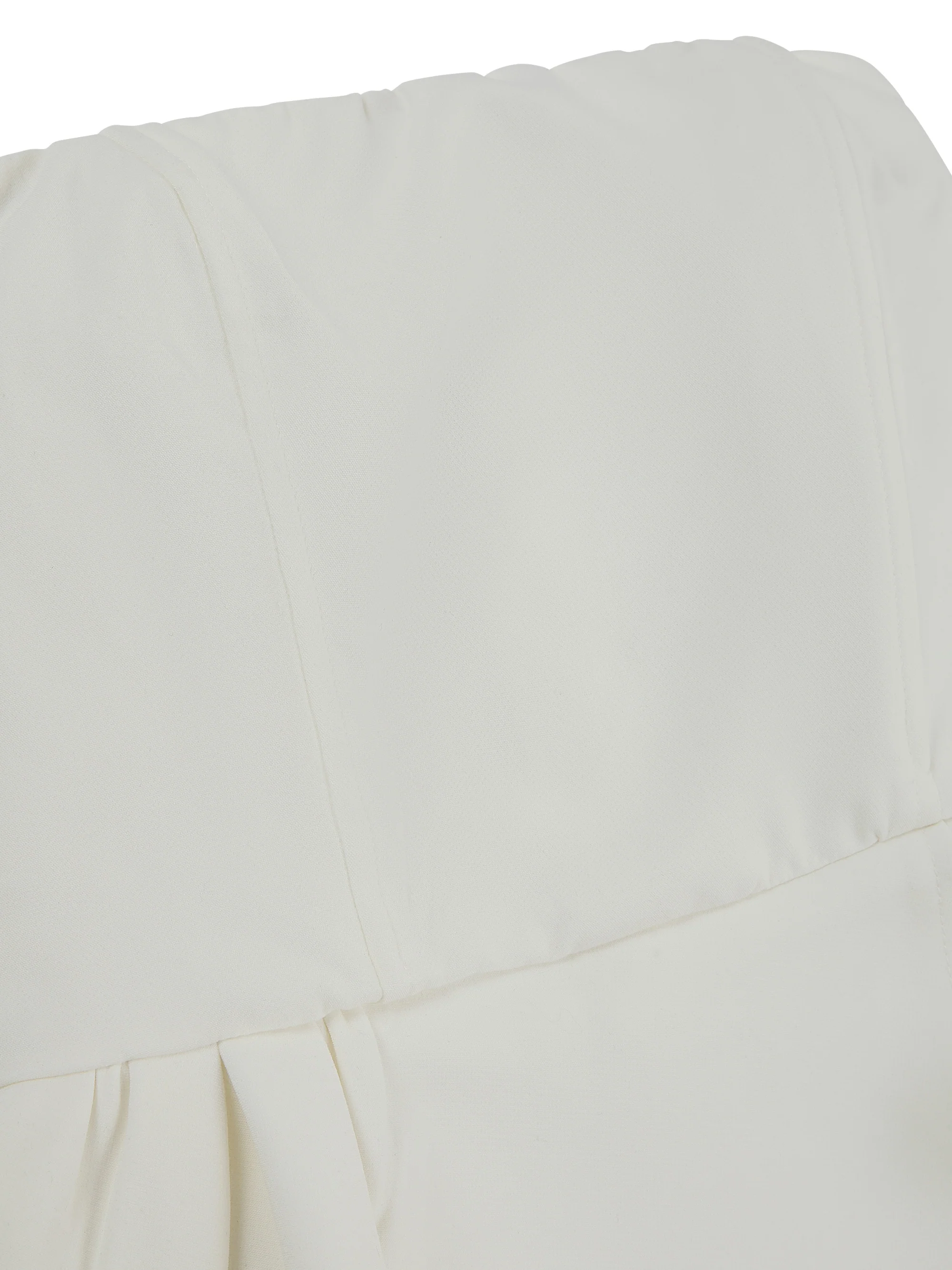 'ESTELLE' HOURGLASS BANDEAU WRAP FRONT MINI DRESS WHITE - Image 8