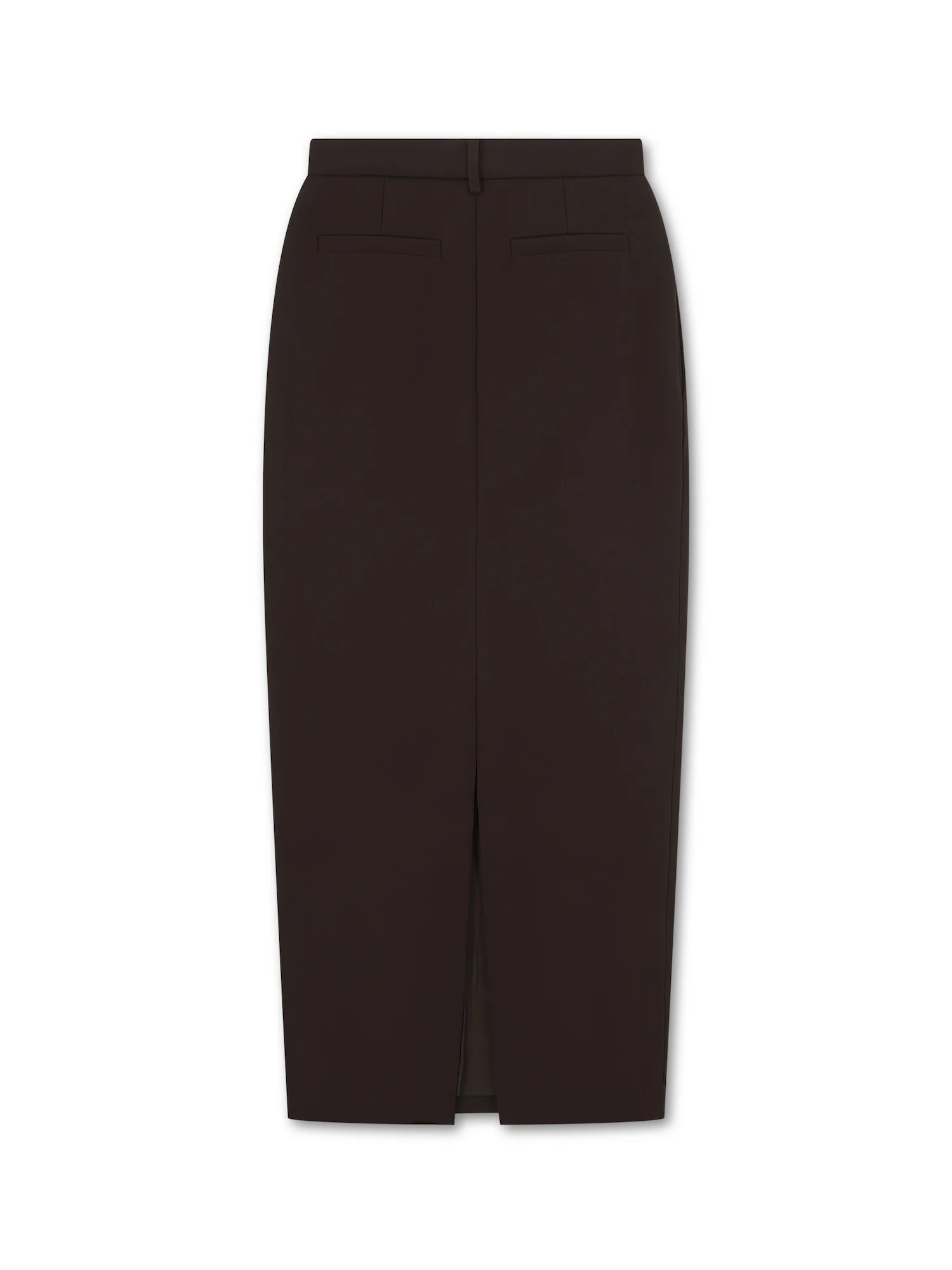 'SERENA' HOURGLASS MAXI SKIRT BROWN - Image 4
