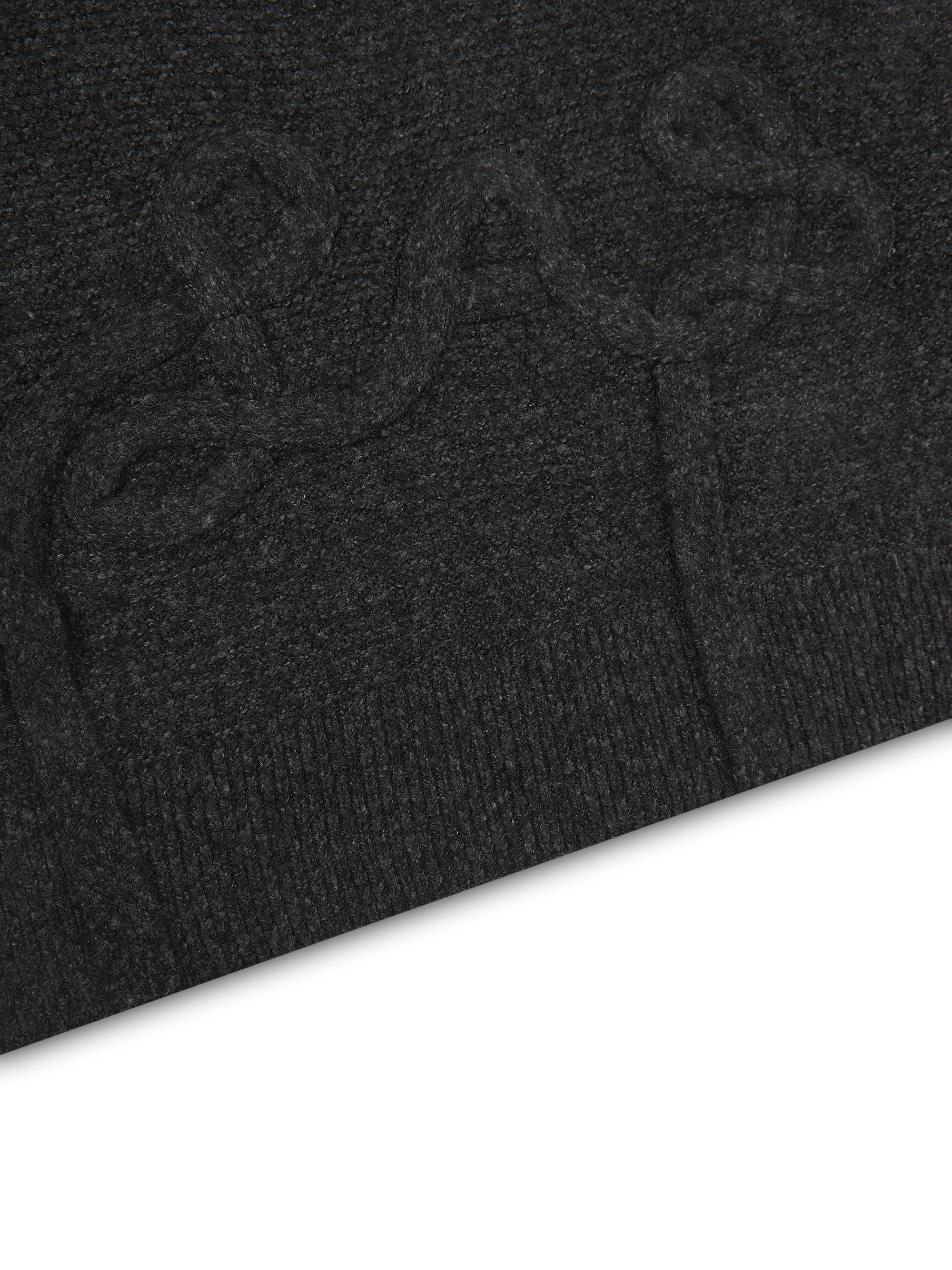 'MAINE' KNITTED APPLIQUÉ DETAIL VEST GREY - Image 6