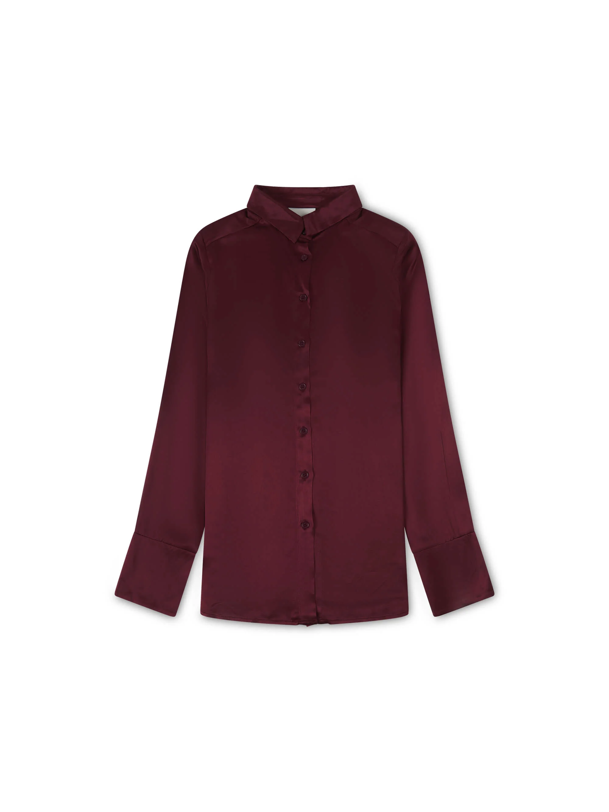 ‘LADY’ PERFECT FIT FLUID BLOUSE BURGUNDY - Image 5