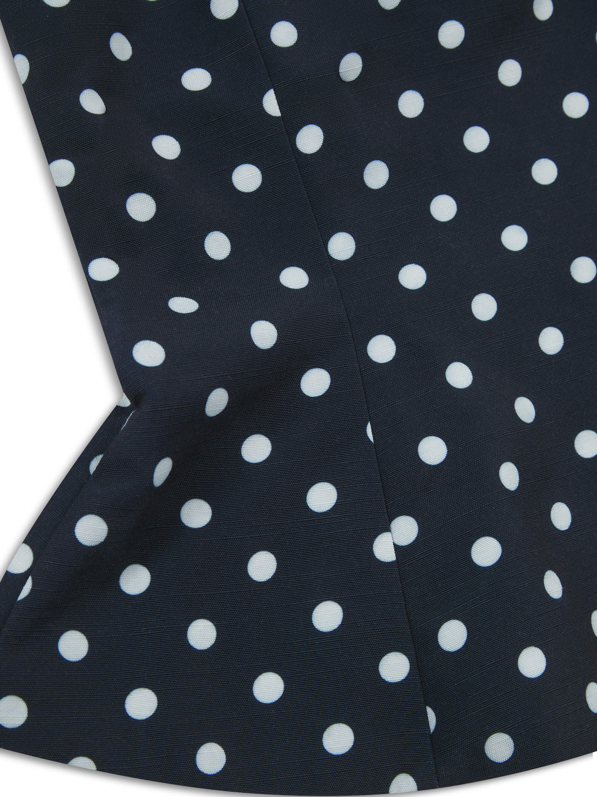 'LOTUS' POLKA DOT SQUARE NECK PEPHEM TOP NAVY - Image 6