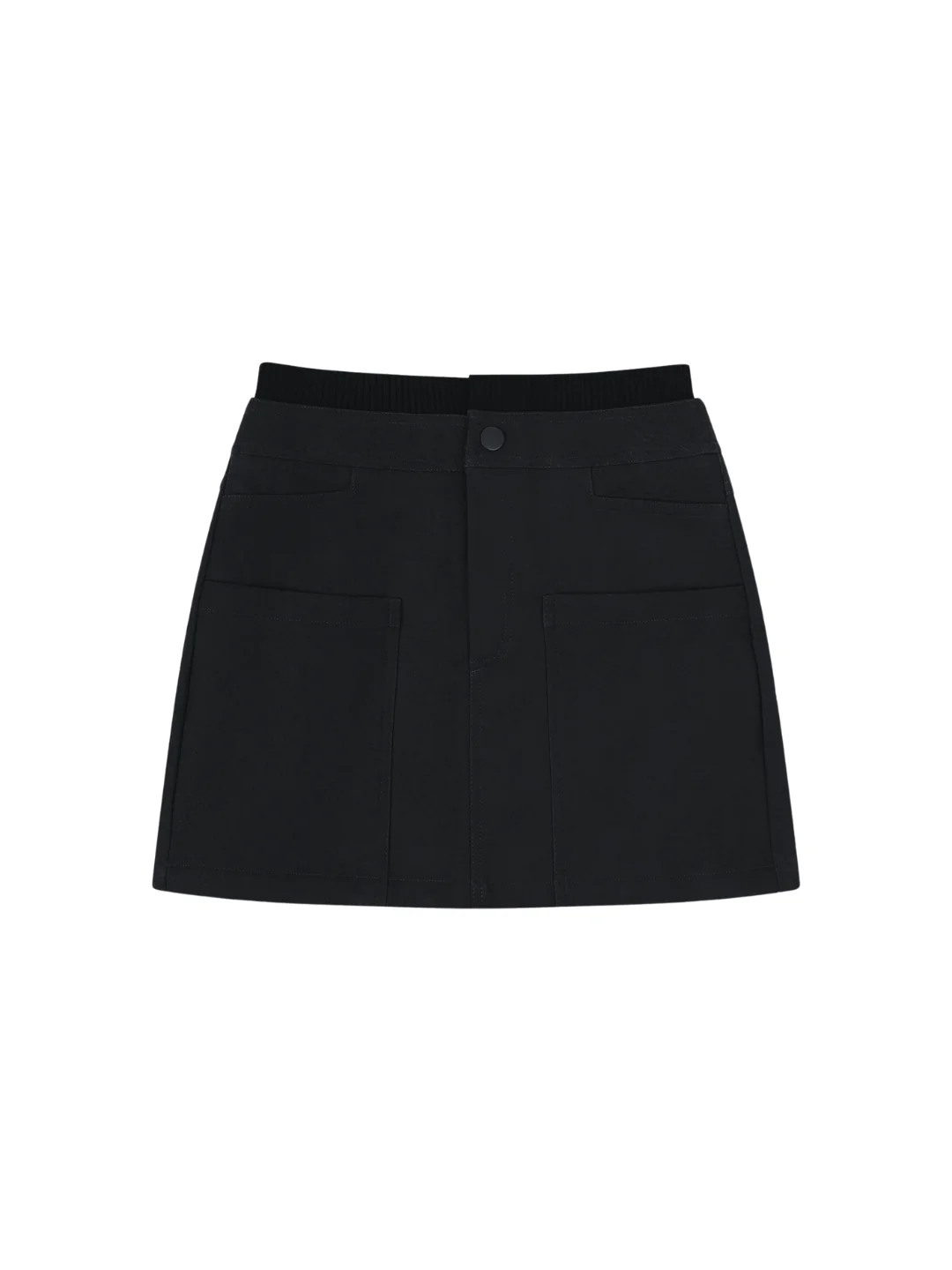 'SIENNA' FAUX LEATHER CARGO MINI SKIRT BLACK - Image 5